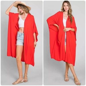 Culture Code Raquel Long Line Duster Kimono Cardigan